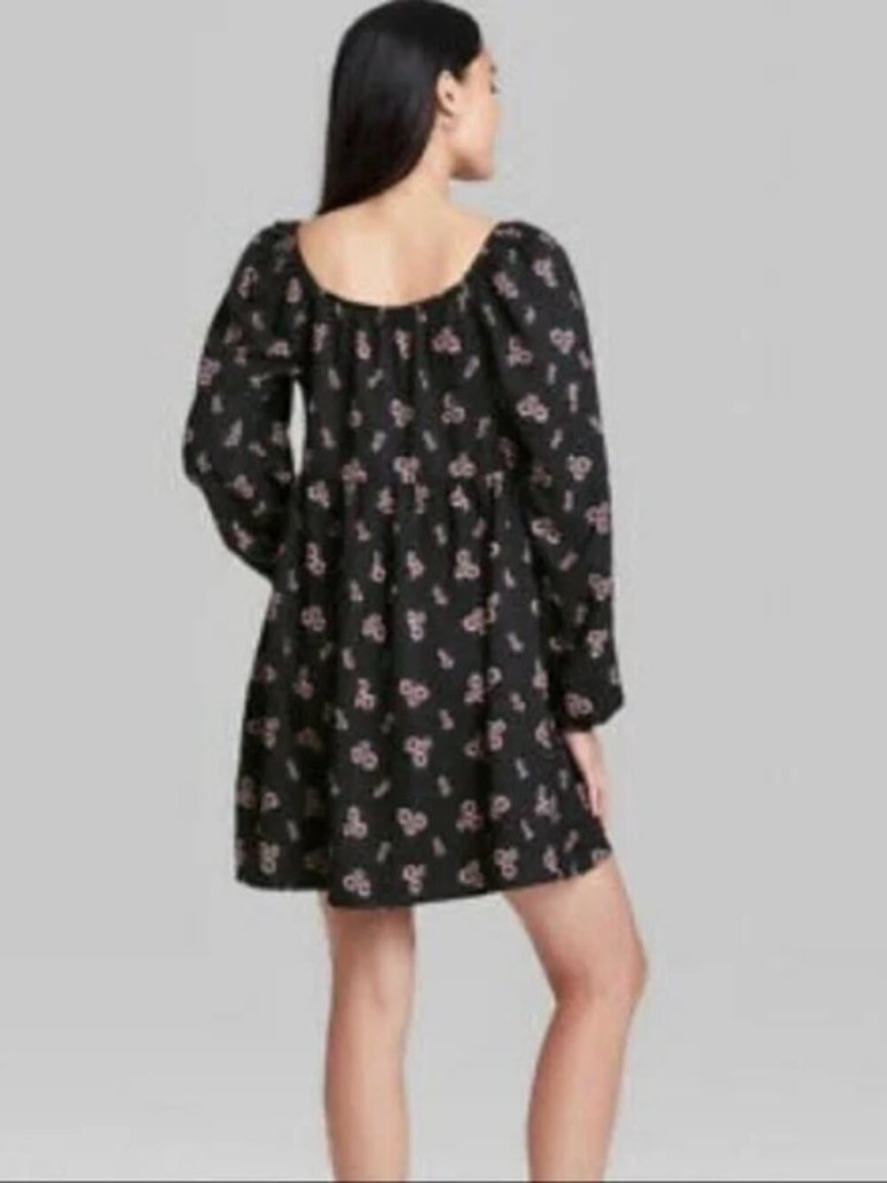 New long sleeve floral peasant dress Large #181 - Picture 2 of 11